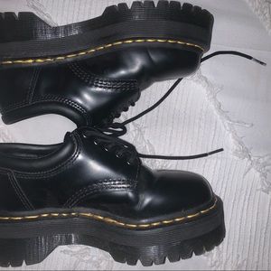 Selling platform casual leather docs. Good condition, worn once.